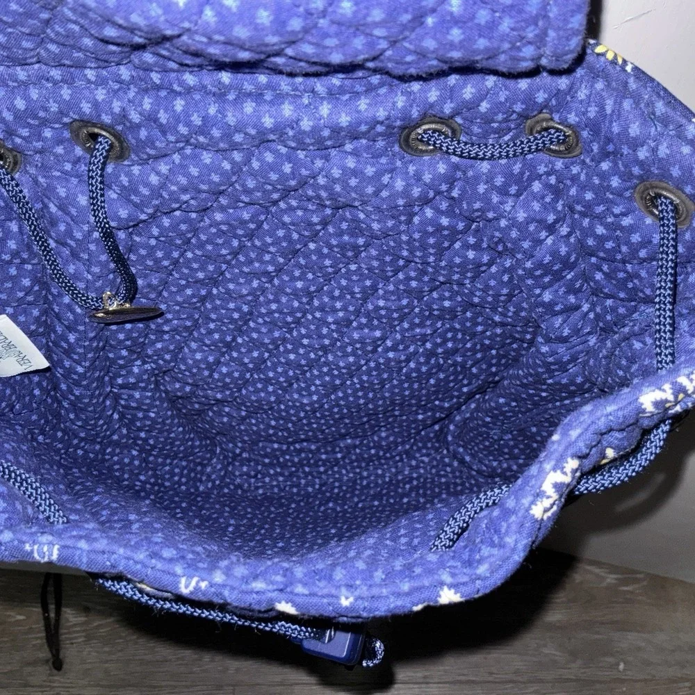 Vintage Vera Bradley Floral Quilted Backpack 12